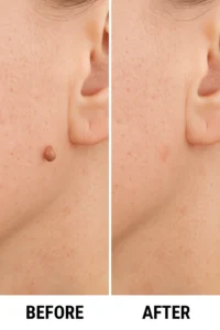 Skin tags removal ENGLAND before and after