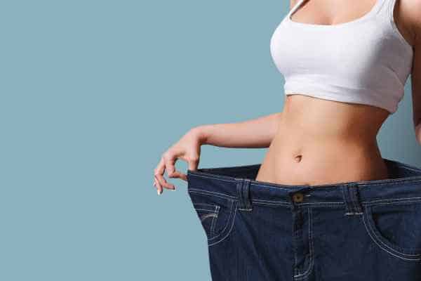 woman after fat reduction treatment ENGLAND