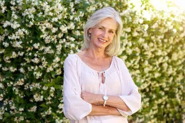 Older woman happy with urinary incontinence treatment ENGLAND